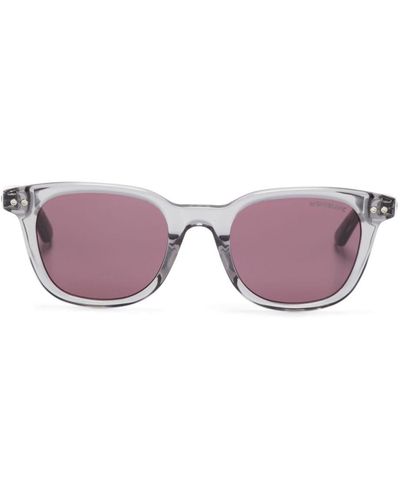 Montblanc Square-frame Sunglasses - Purple