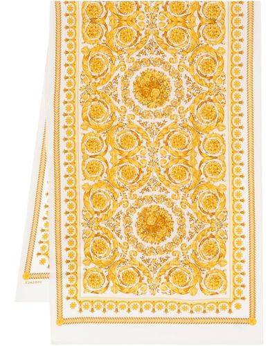 Versace Sjaal Met Print - Geel
