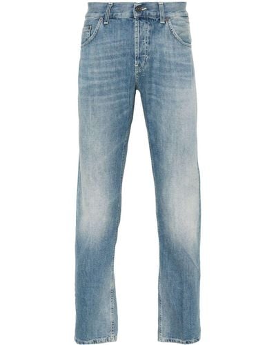 Dondup Mid-rise Straight-leg Jeans - Blue