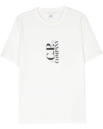 C.P. Company Camiseta con logo estampado - Blanco