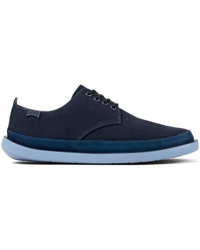 Camper Wagon Lace-up Shoes - Blue