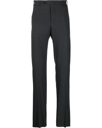 Canali Straight-leg Tailored Trousers - Blue