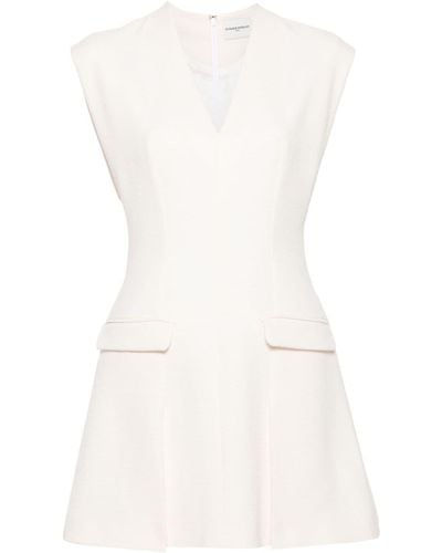 Claudie Pierlot Bouclé Pleated Minidress - White