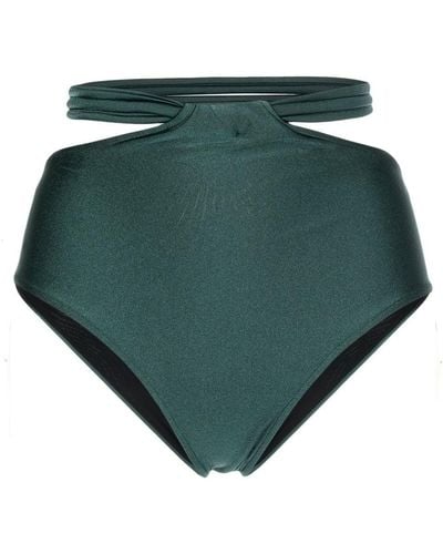 PATBO Cut-out High-waisted Bikini Brief - Green