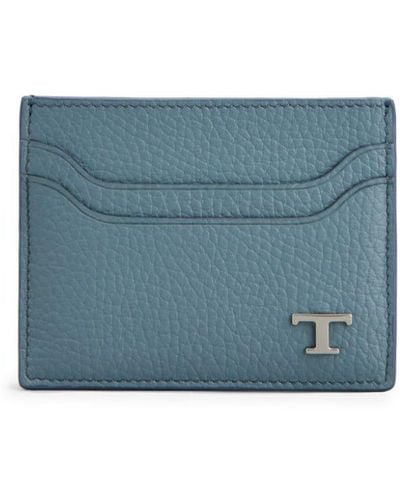 Tod's Tarjetero con placa del logo - Azul