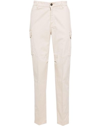 Eleventy Mid-rise Cargo Trousers - Natural