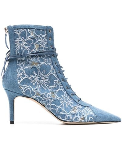 Arteana Torino Stiefel aus Denim 75mm - Blau