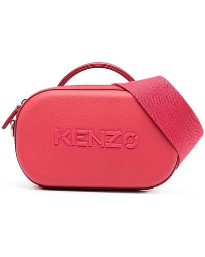 KENZO ロゴ ショルダーバッグ - ピンク