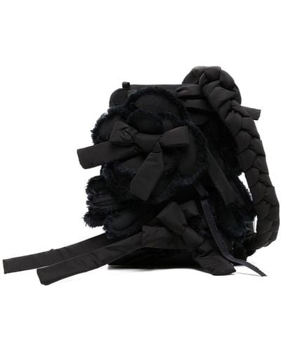 Biyan Bow-detail Crossbody Bag - Black