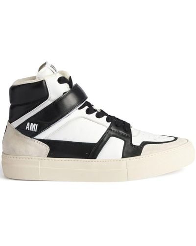 Ami Paris High-Top-Sneakers mit Logo - Weiß