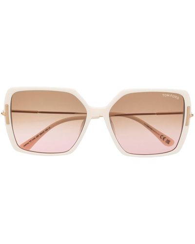 Tom Ford Eyewear - Square-shaped Gradient Lenses Sunglasses - Natural