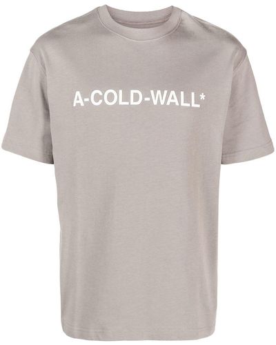 A_COLD_WALL* T-shirt Met Logoprint - Grijs