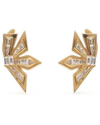 Stephen Webster 18kt Yellow Gold Cascade Diamond Earring - Metallic