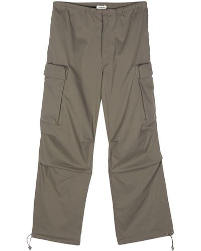 Sandro Drawstring-ankles Cargo Trousers - Grey