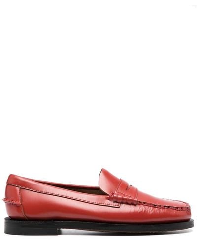 Sebago Slip-on Style Loafers - Red