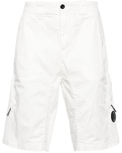 C.P. Company Lens-detail Bermuda Shorts - White