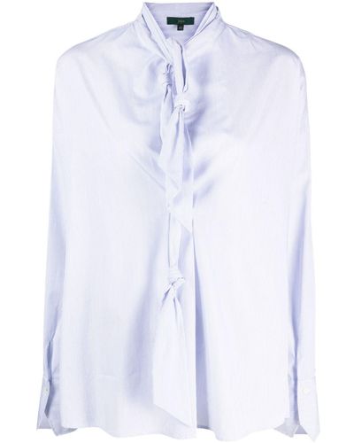 Jejia Marion Tie-detail Shirt - Blue