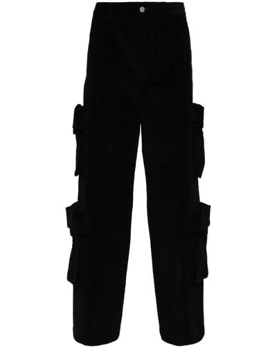 Amiri Mid-rise Corduroy Cargo Pants - Black
