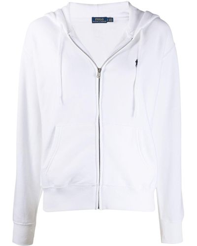 Polo Ralph Lauren Sudadera con logo bordado y capucha - Blanco
