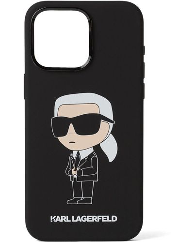 Karl Lagerfeld Ikonik Karl Nft Iphone 15 Pro Max Case - Black
