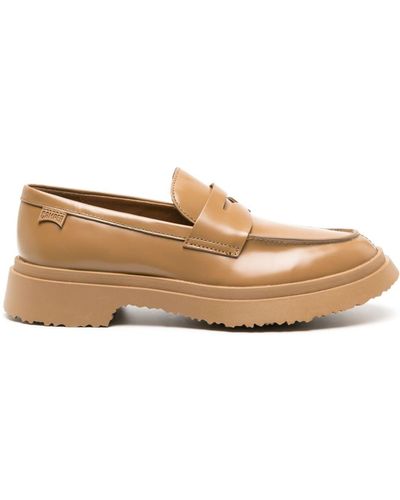 Camper Walden Ridged-sole Leather Loafers - Natural