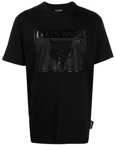 Philipp Plein Tiger-head Logo-print T-shirt - Black