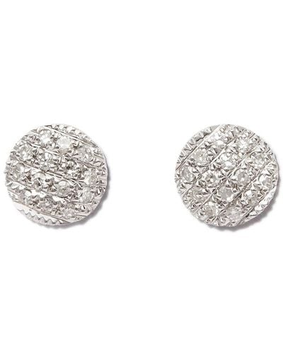 Dana Rebecca 14kt White Gold Lauren Joy Diamond Stud Earrings - Metallic