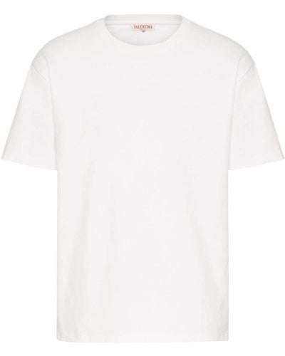 Valentino Garavani Stud-detail Cotton T-shirt - White