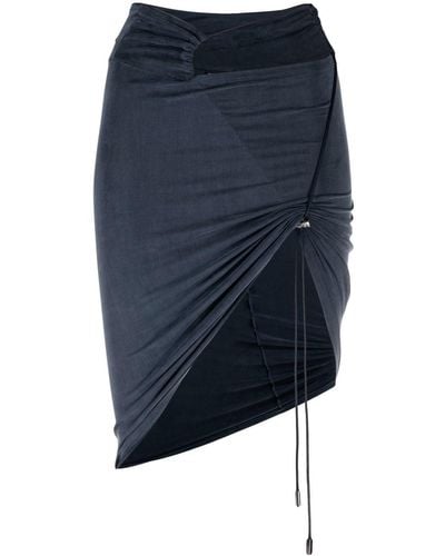 Jacquemus La Jupe Espelho Ruched Miniskirt - Blue