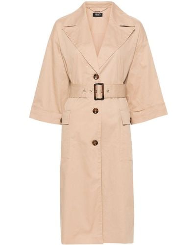 Liu Jo Trench Coat With Belt - Natural