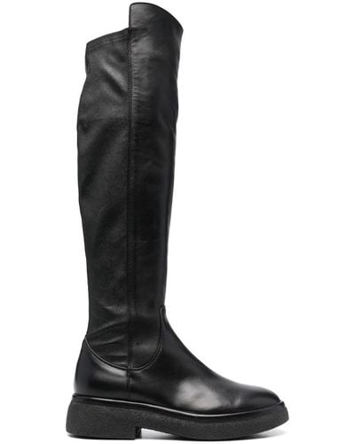 Agl Attilio Giusti Leombruni 40mm Leather Knee Boots - Black