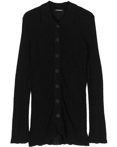 Canessa Spread-collar Buttoned Shirt - Black