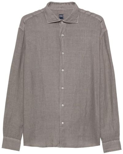 Fedeli Phil Linen Shirt - Grey
