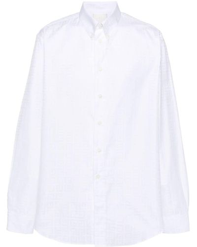 Givenchy Hemd mit 4G-Motiv - Weiß
