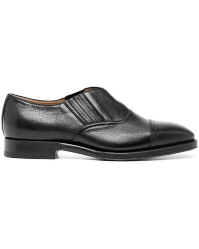 Bally Elasticated-panels Leather Loafers - Black