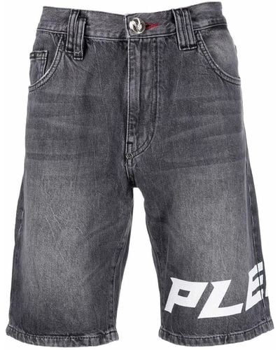 Philipp Plein Mykonos Knee-length Shorts - Grey