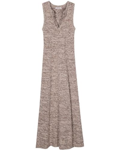 Dorothee Schumacher Metallic-threading Knitted Dress - Grey