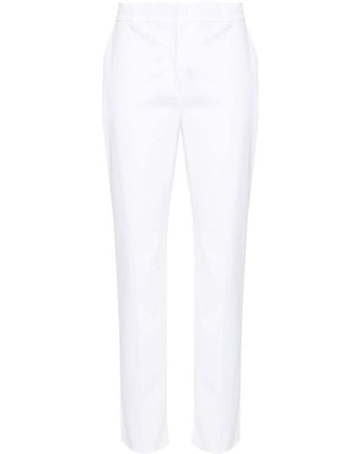 Max Mara Pressed-crease Trousers - White