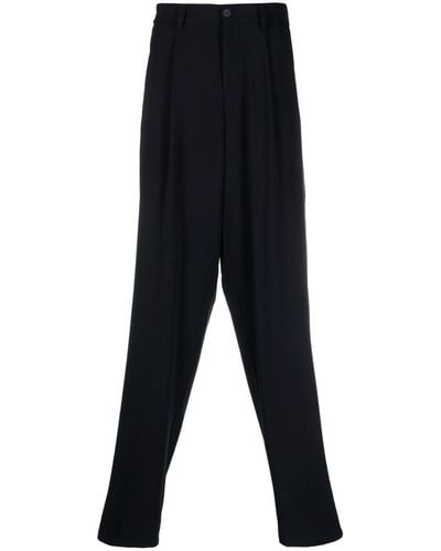 Giorgio Armani Drop-crotch Trousers - Black