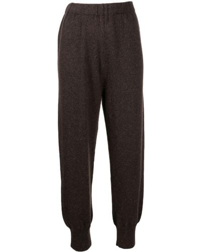 Lauren Manoogian Felted-finish Cropped Trousers - Black