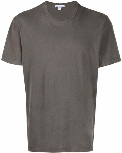 James Perse Round Neck Cotton T-shirt - Green