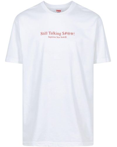 Supreme Camiseta Still Talking - Blanco