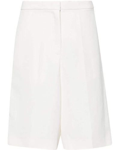 Fabiana Filippi Tailored Linen Bermuda Shorts - White