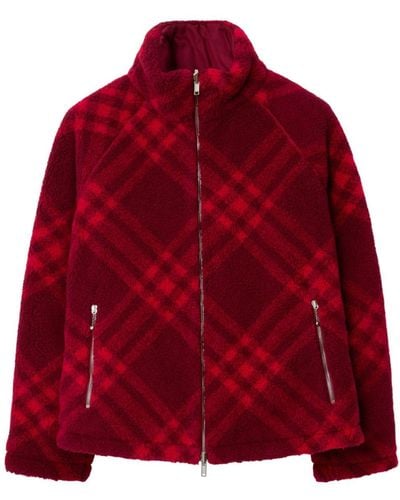 Burberry Chequered Reversible Fleece Jacket