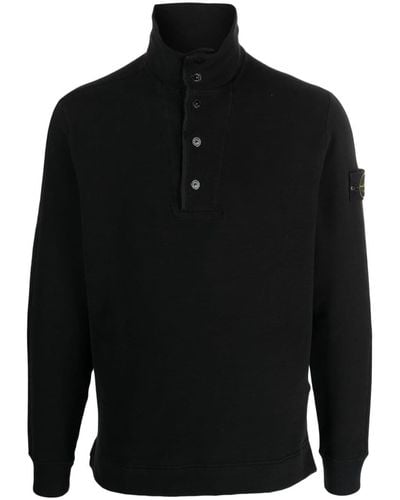 Stone Island Button-up Overhemd - Zwart