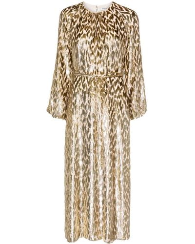 Jonathan Simkhai Odina Leopard-print Maxi Dress - Natural