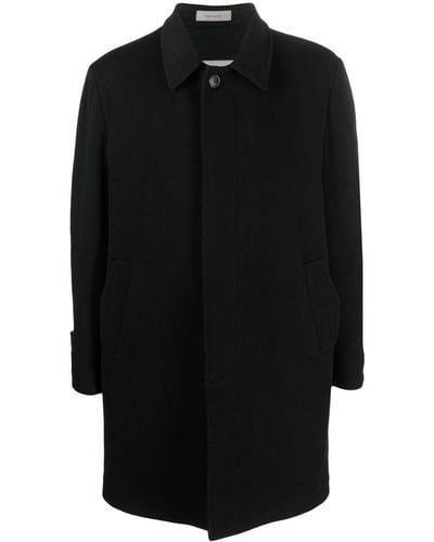 Corneliani Concealed Single-breasted Coat - Black
