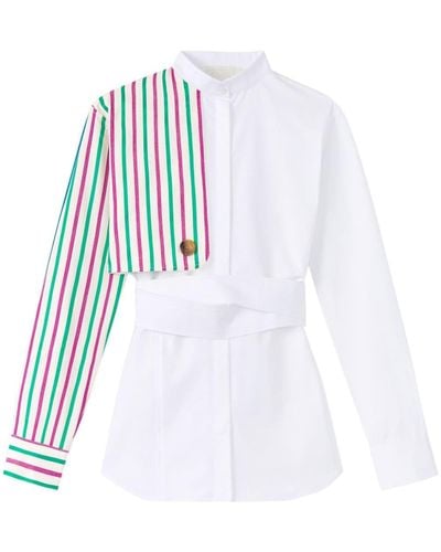 D'Estree Hans Striped Cotton Shirt - White