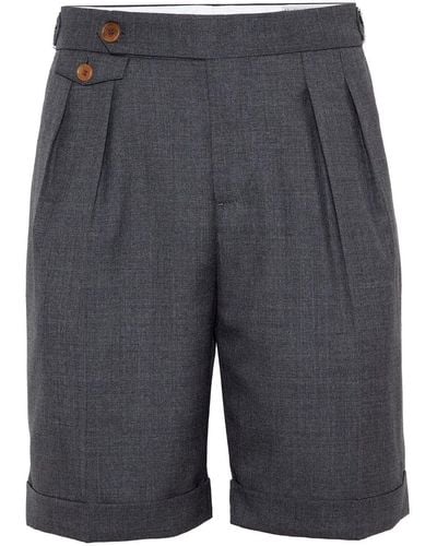 Brunello Cucinelli Wool Bermuda Shorts - Grey