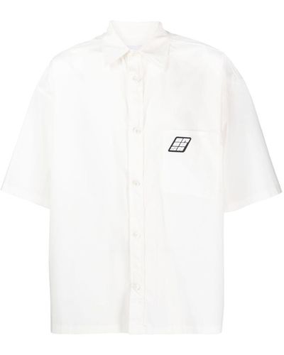 Ambush Camisa bowling con parche del logo - Blanco